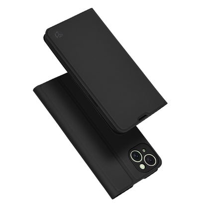 Hülle für Apple iPhone 15 Plus, Techsuit, Magskin Book, Schwarz