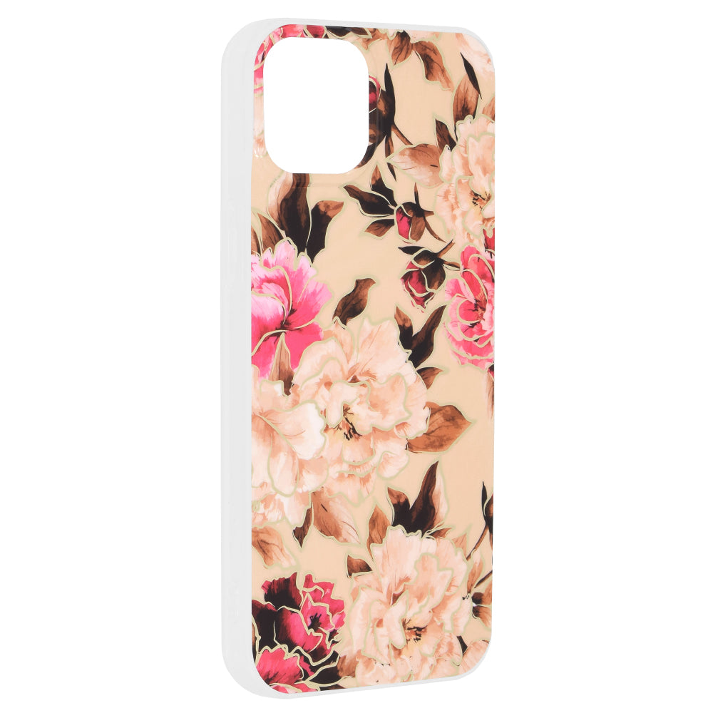 Hülle für Apple iPhone 15 Plus, Techsuit, Marble, Beige