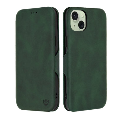 Hülle für Apple iPhone 15 Plus, Techsuit, Safe Wallet Plus, Grün