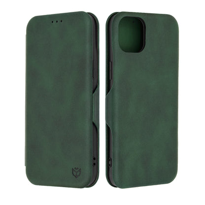 Hülle für Apple iPhone 15 Plus, Techsuit, Safe Wallet Plus, Grün