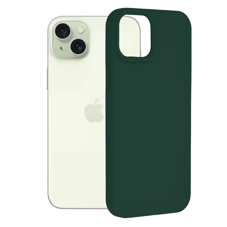 Étui pour Apple iPhone 15 Plus, Techsuit, Soft Edge, Vert Foncé