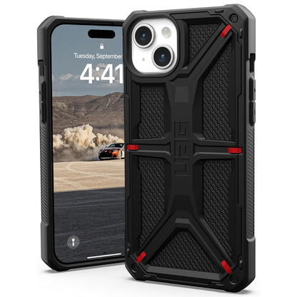 Hülle für Apple iPhone 15 Plus, Urban Armor Gear, Monarch Kevlar, Schwarz