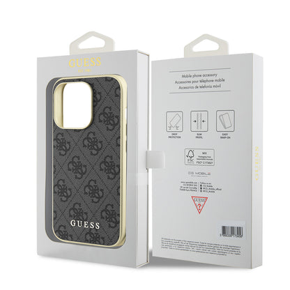 Étui pour Apple iPhone 15 Pro Max, Guess, 4G Charm, Gris