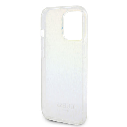 Hülle für Apple iPhone 15 Pro Max, Guess, IML Faceted Mirror Disco Iridescent, Mehrfarbig