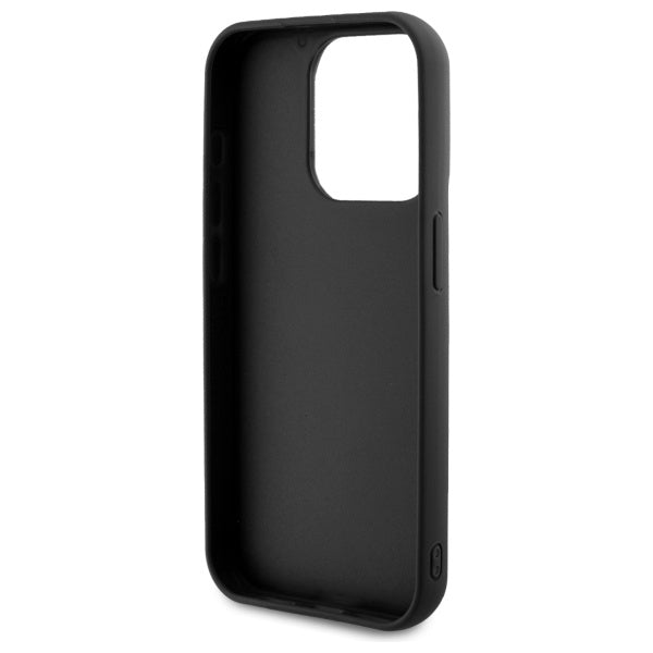 Hülle für Apple iPhone 15 Pro Max, Karl Lagerfeld, 3D Rubber Signature, Schwarz