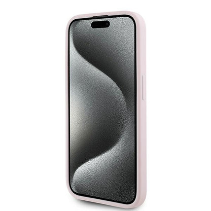 Étui pour Apple iPhone 15 Pro Max, Karl Lagerfeld, Diagonal Quilted Script, Rose