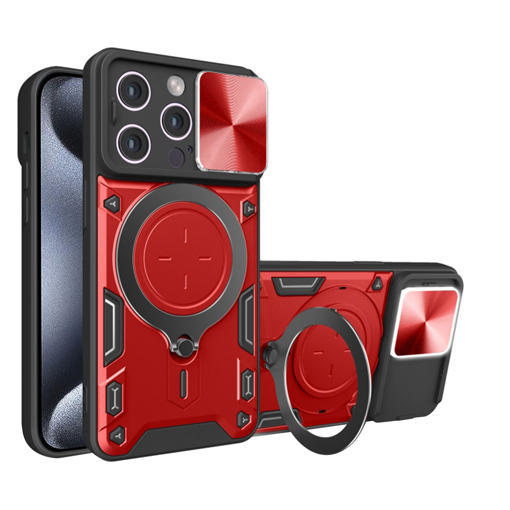 Coque pour Apple iPhone 15 Pro Max, Techsuit, CamGuard Pro, Rouge