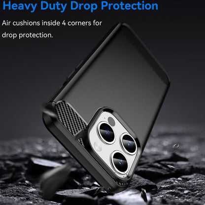 Coque pour Apple iPhone 15 Pro Max, Techsuit, Carbone, Noire