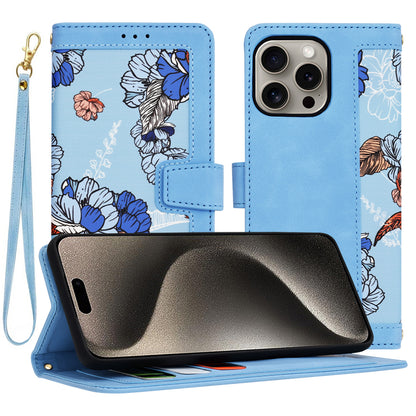 Coque pour Apple iPhone 15 Pro Max, Techsuit, FlipCraft, Bleu