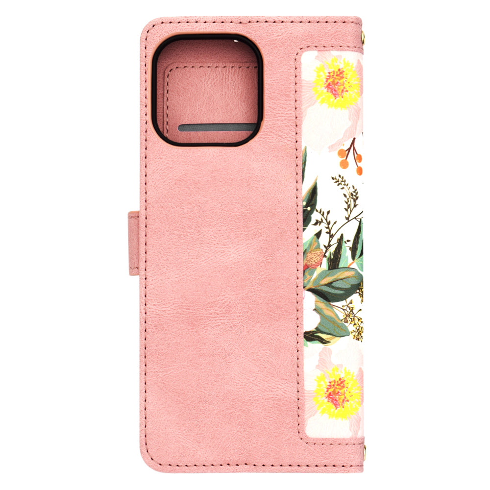 Coque pour Apple iPhone 15 Pro Max, Techsuit, FlipCraft, Rose