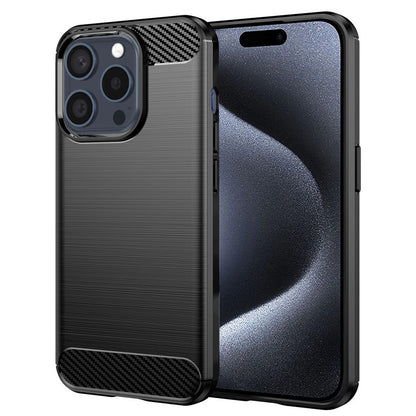 Case for Apple iPhone 15 Pro, Techsuit, Carbon, Black