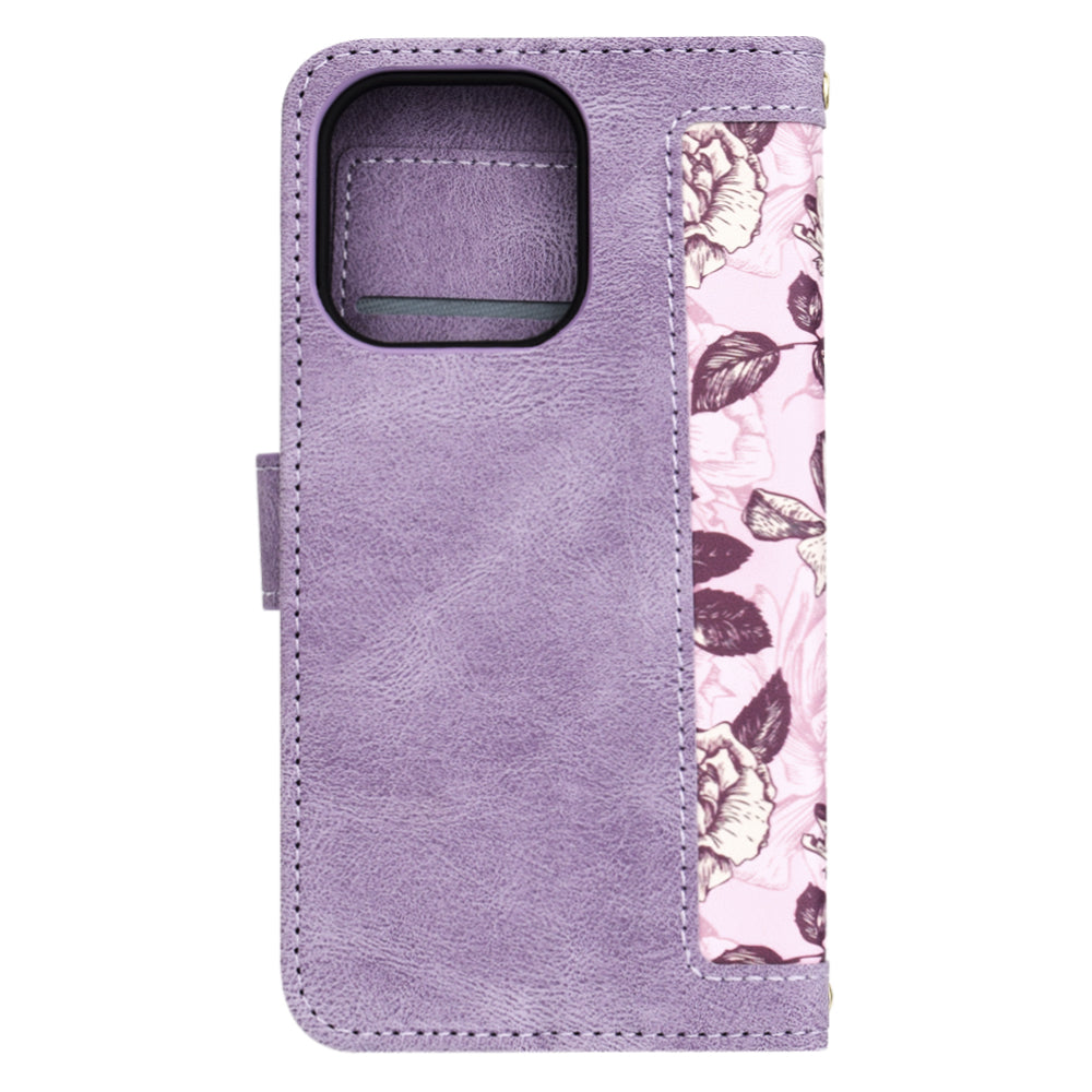 Case for Apple iPhone 15 Pro, Techsuit, FlipCraft, Purple