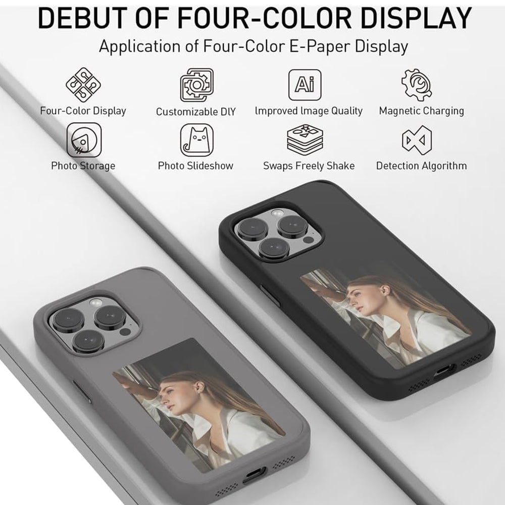 Case for Apple iPhone 15 Pro, Techsuit, SmartScreen NFC, Black