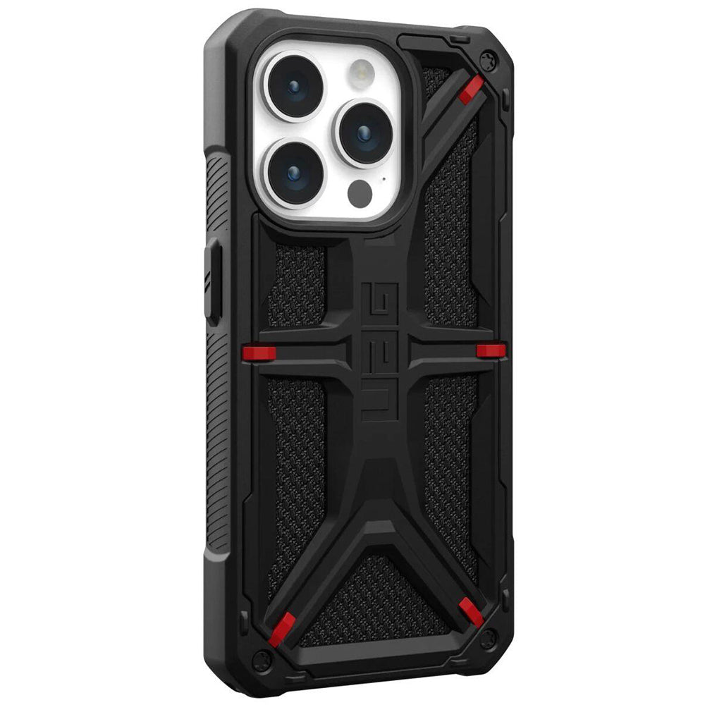 Hülle für Apple iPhone 15 Pro, Urban Armor Gear, Monarch Kevlar, Schwarz