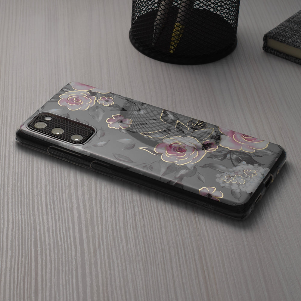 Hülle für Apple iPhone 15, Techsuit, Marble, Grau