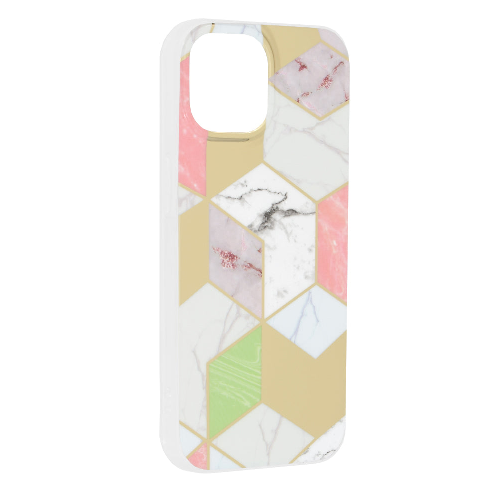 Coque pour Apple iPhone 15, Techsuit, Marble, Violet