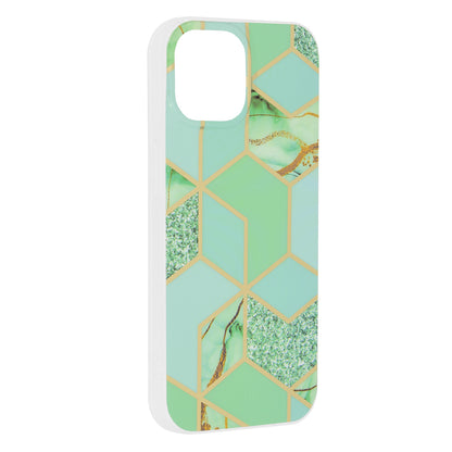 Coque pour Apple iPhone 15, Techsuit, Marble, Vert