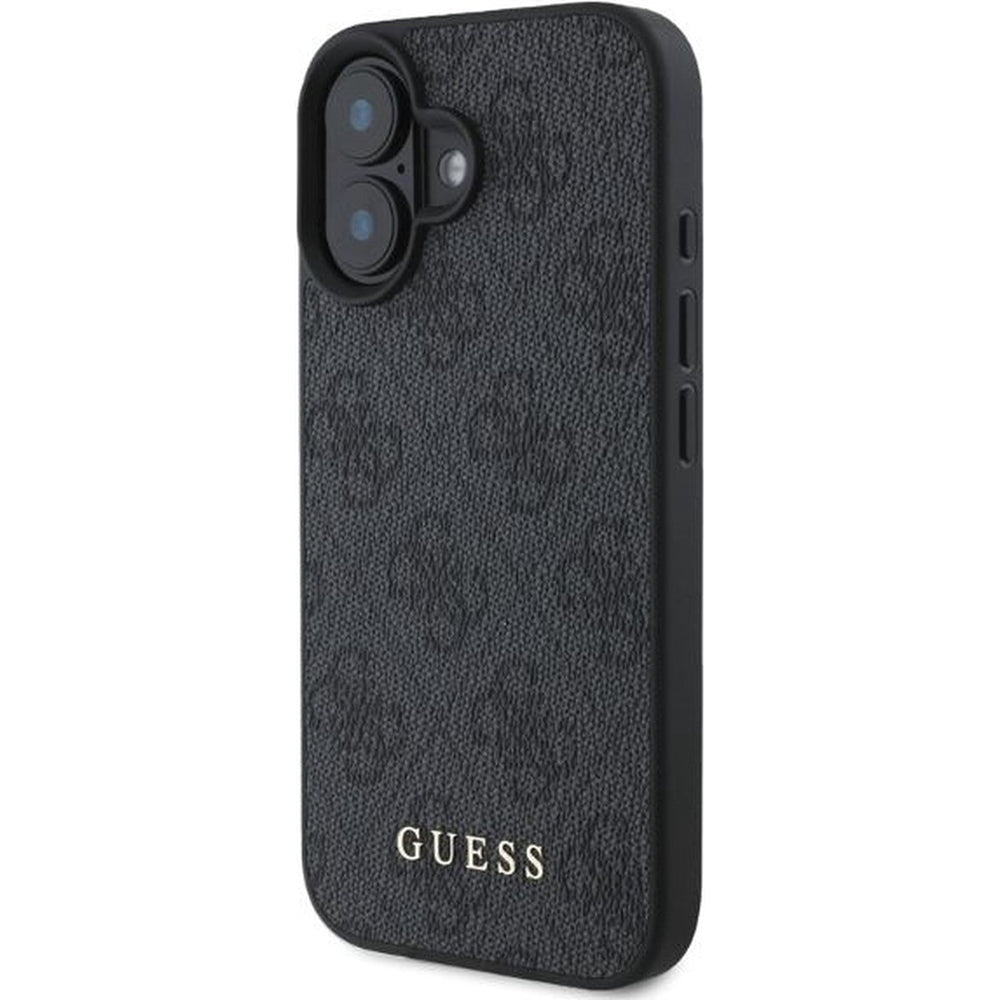 Étui pour Apple iPhone 16, Guess, 4G Classic, Noir