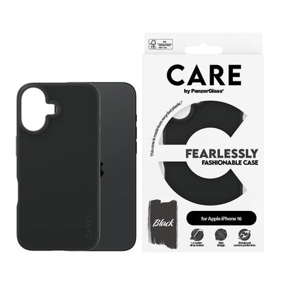 Étui pour Apple iPhone 16, PanzerGlass, Care Fashionable, Noir