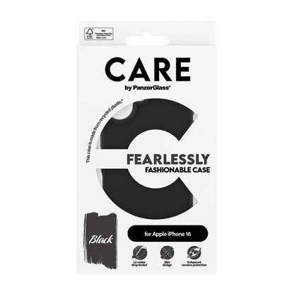 Étui pour Apple iPhone 16, PanzerGlass, Care Fashionable, Noir