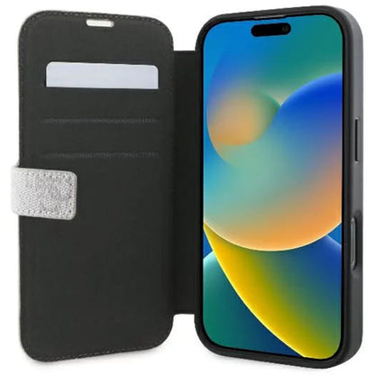 Étui pour Apple iPhone 16 Plus, Guess, 4G Book, Rose