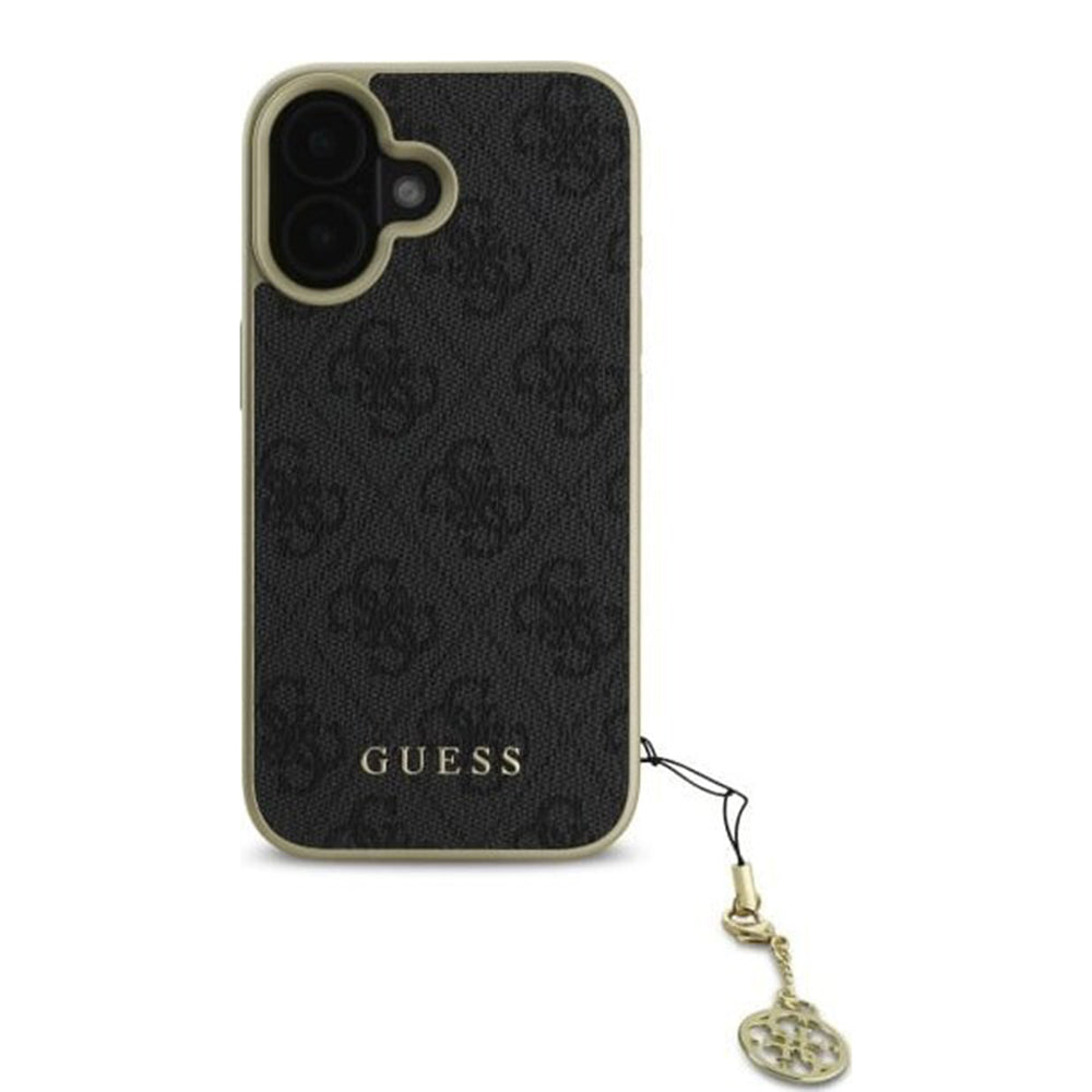 Hülle für Apple iPhone 16 Plus, Guess, 4G Charm, Schwarz