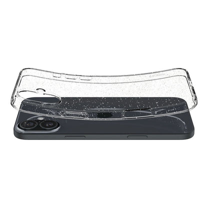 Étui pour Apple iPhone 16 Plus, Spigen, Liquid Crystal Glitter, Transparent