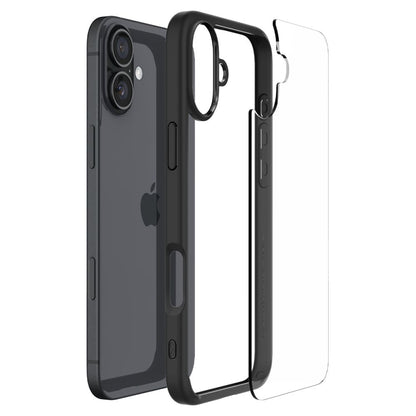 Hülle für Apple iPhone 16 Plus, Spigen, Ultra Hybrid, Mattschwarz