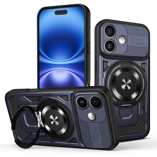 Hülle für Apple iPhone 16 Plus, Techsuit, RuggedCam, Blau