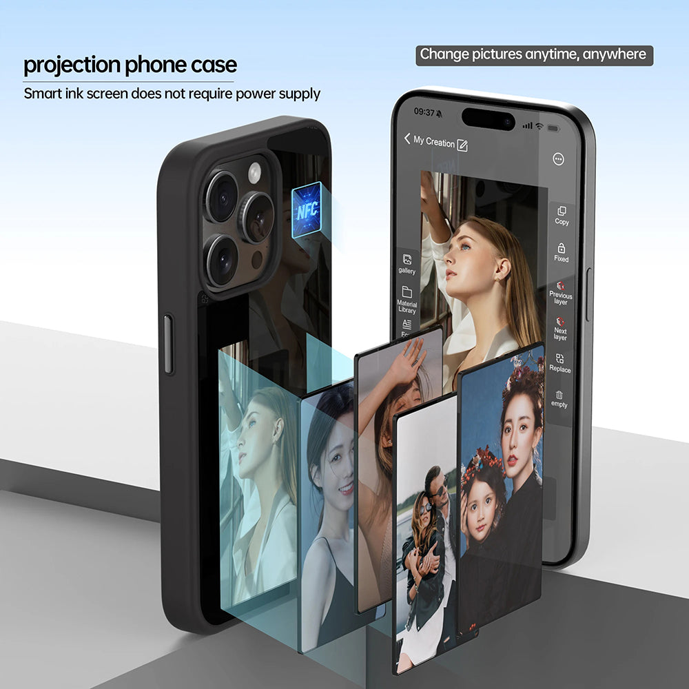 Hülle für Apple iPhone 16 Plus, Techsuit, SmartScreen NFC, Schwarz
