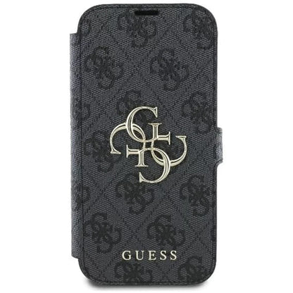 Étui pour Apple iPhone 16 Pro Max, Guess, 4G Book, Noir