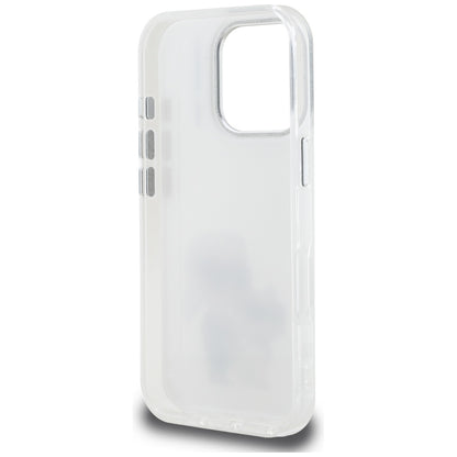 Case for Apple iPhone 16 Pro Max, Karl Lagerfeld, IML Aquarelle Logo Karl & Choupette, White