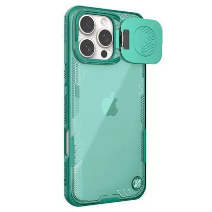 Coque pour Apple iPhone 16 Pro Max, Nillkin, Iceblade Prop (sans découpe pour caméra), Vert