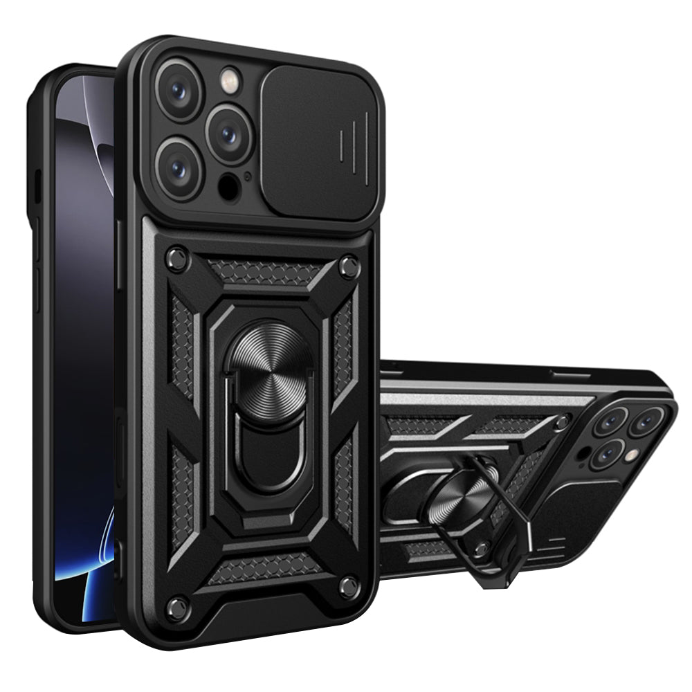 Coque pour Apple iPhone 16 Pro Max, Techsuit, CamShield, Noire