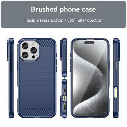 Coque pour Apple iPhone 16 Pro Max, Techsuit, Carbone, Bleue