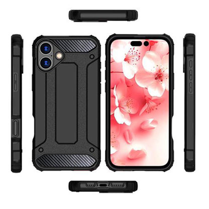 Coque pour Apple iPhone 16 Pro Max, Techsuit, Hybrid Armor, Noire