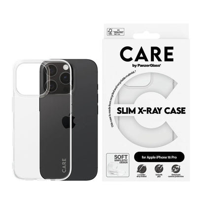 Étui pour Apple iPhone 16 Pro, PanzerGlass, Care Fashionable, Transparent