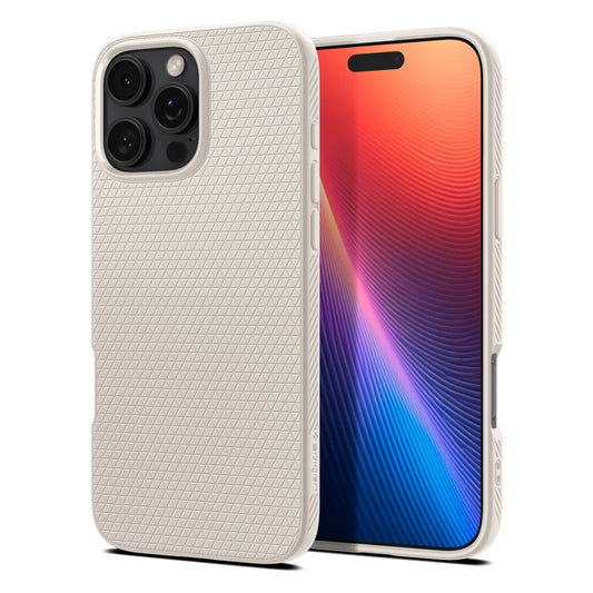 Étui pour Apple iPhone 16 Pro, Spigen, Liquid Air, Beige ACS08120