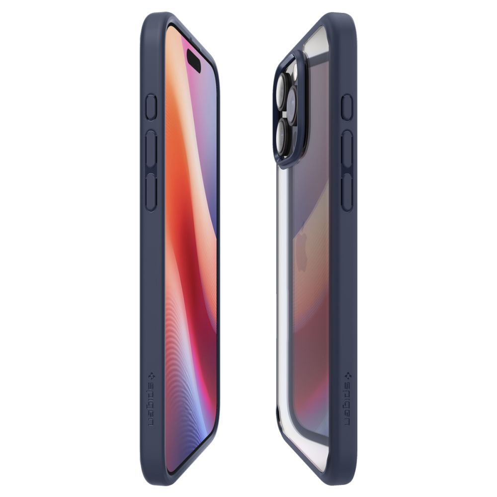Hülle für Apple iPhone 16 Pro, Spigen, Ultra Hybrid, Marineblau ACS08126