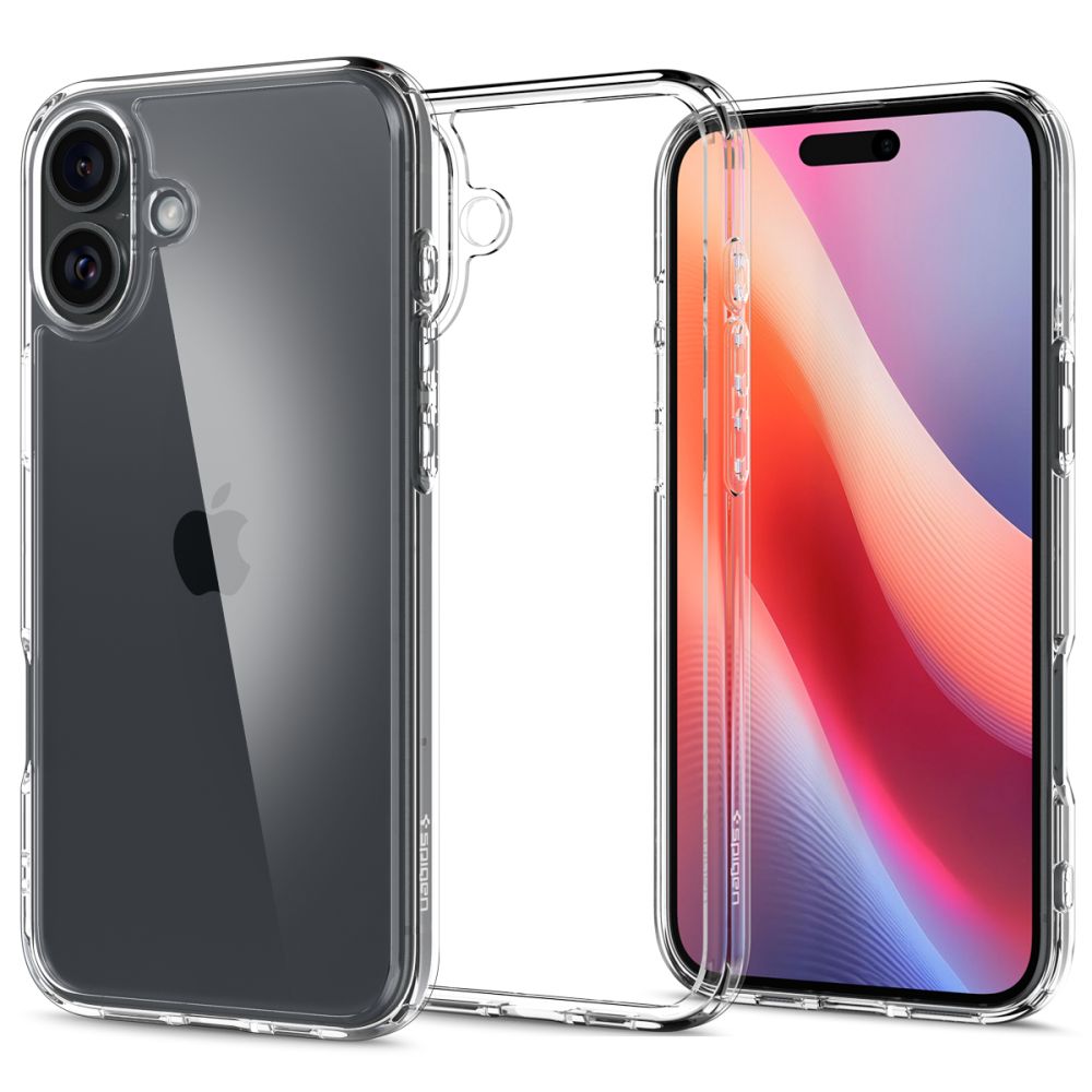 Hülle für Apple iPhone 16, Spigen, Ultra Hybrid, Transparent