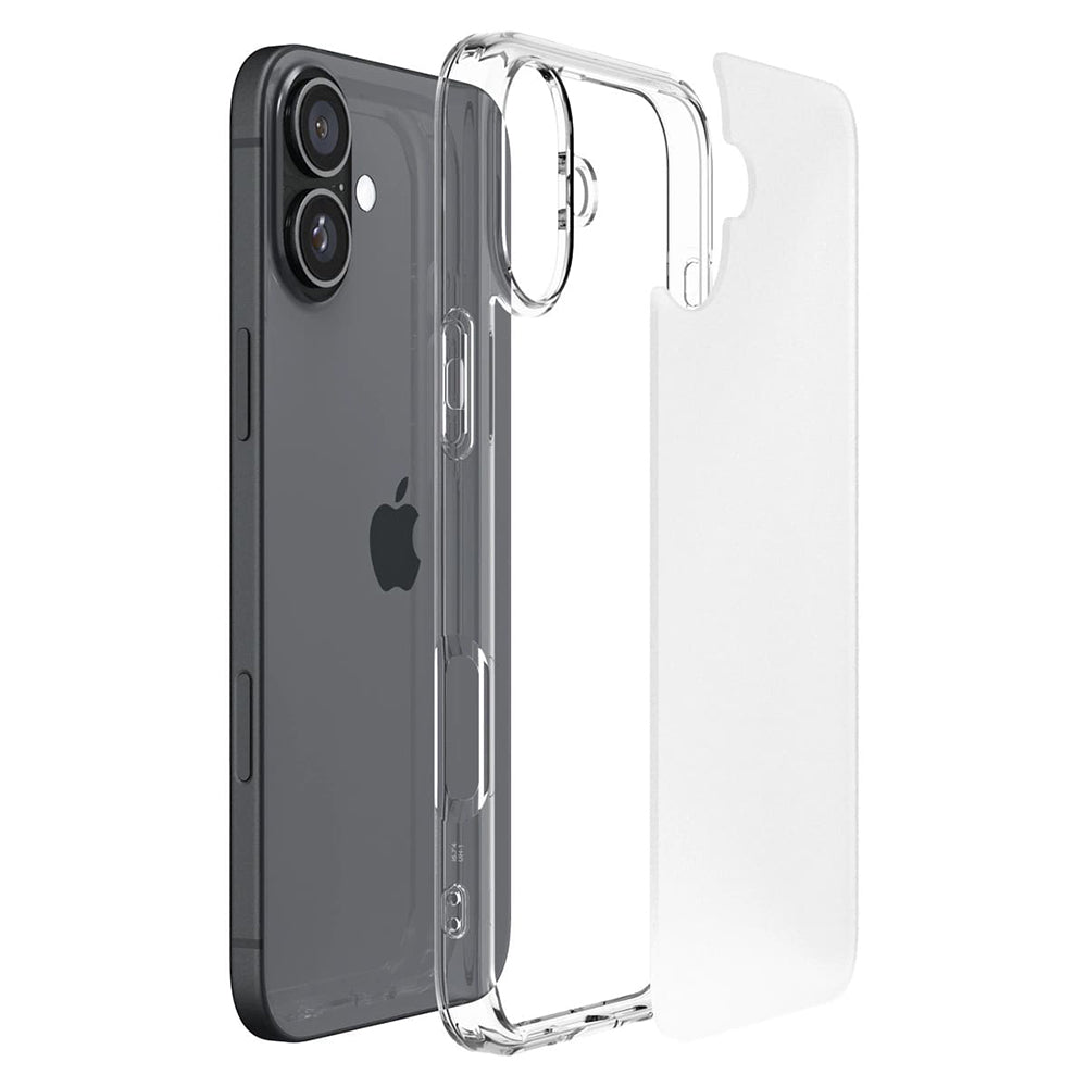Case for Apple iPhone 16, Spigen, Ultra Hybrid, Satin Transparent