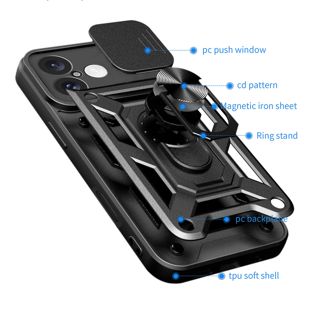 Hülle für Apple iPhone 16, Techsuit, CamShield, Grün