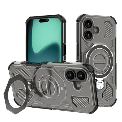 Coque pour Apple iPhone 16, Techsuit, Carbon Shield Pro, Fumé