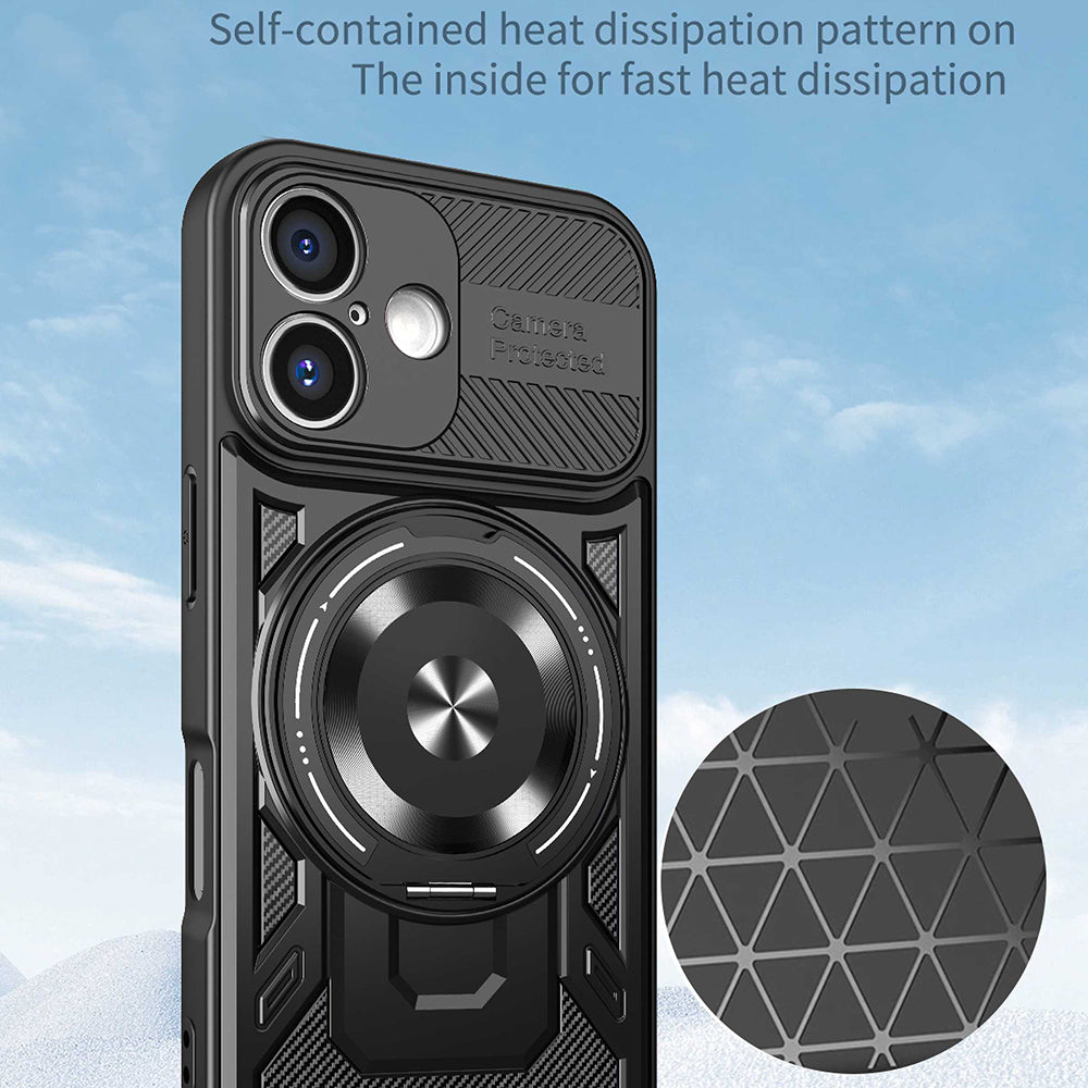 Coque pour Apple iPhone 16, Techsuit, RuggedCam, Violet