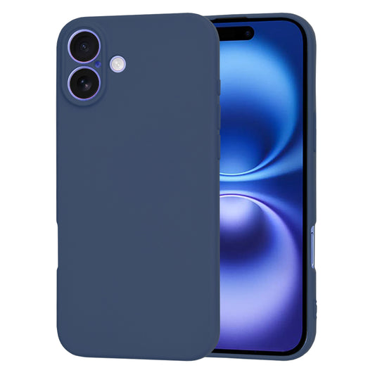 Étui pour Apple iPhone 16, Techsuit, SoftFlex, Bleu Marine