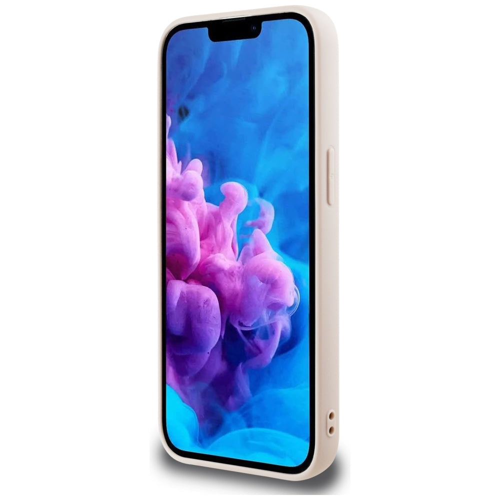 Hülle für Apple iPhone 16e, Guess, 4G Script Logo, Rosa