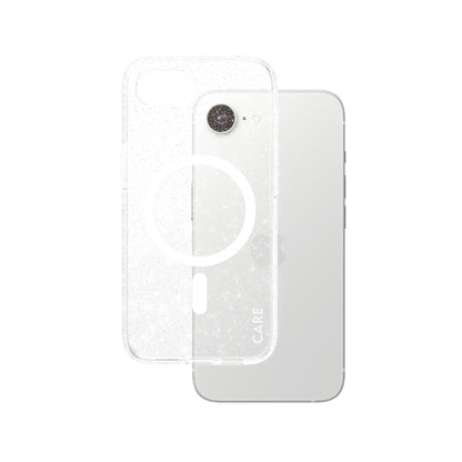 Étui pour Apple iPhone 16e, PanzerGlass, Care Urban Combat Star Lit, Transparent Blanc