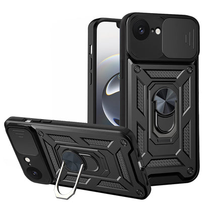 Coque pour Apple iPhone 17e / 16e, Techsuit, CamShield, Noire