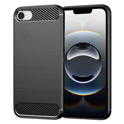Coque pour Apple iPhone 17e / 16e, Techsuit, Carbone, Noire