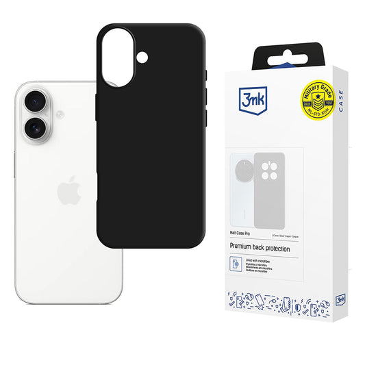 Étui pour Apple iPhone 17, 3MK, Matt Pro, Noir